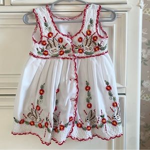 Embroidered Toddler Dress